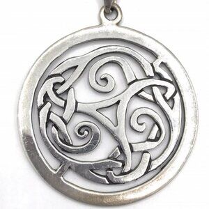 Retired Silpada Sterling Silver Choker AND Celtic Knot Pendant EUC